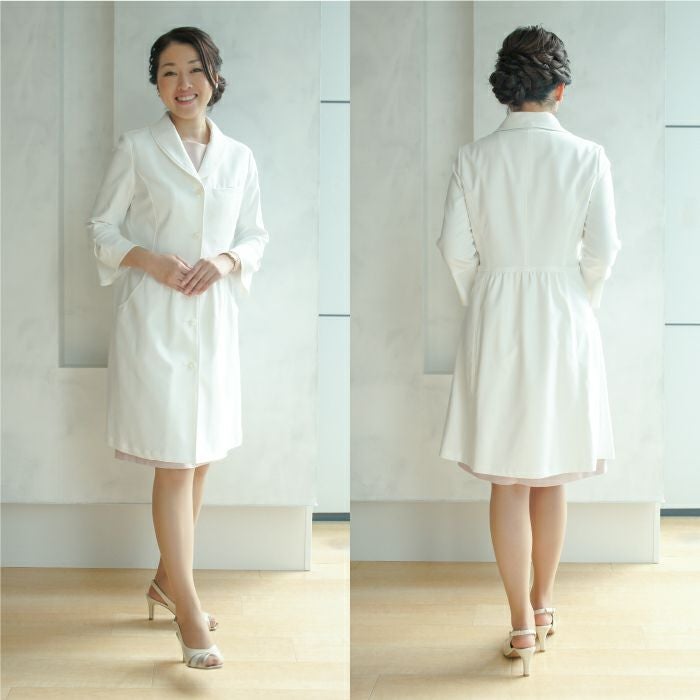 ショールカラードクターコート前後画像